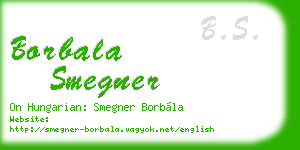 borbala smegner business card